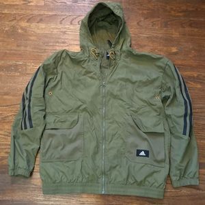 ADIDAS SPORTSWEAR FUTURE ICONS FULL-ZIP HOODIE size L